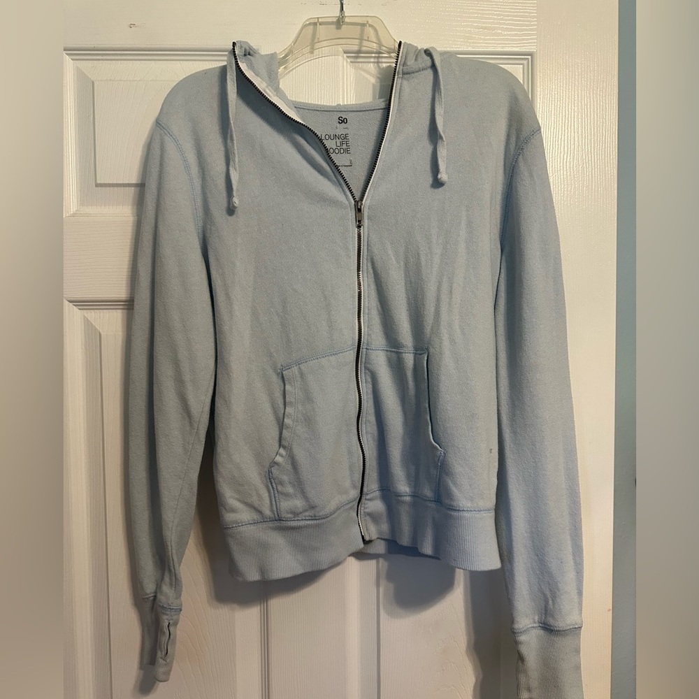 Light Blue Zip- up jacket